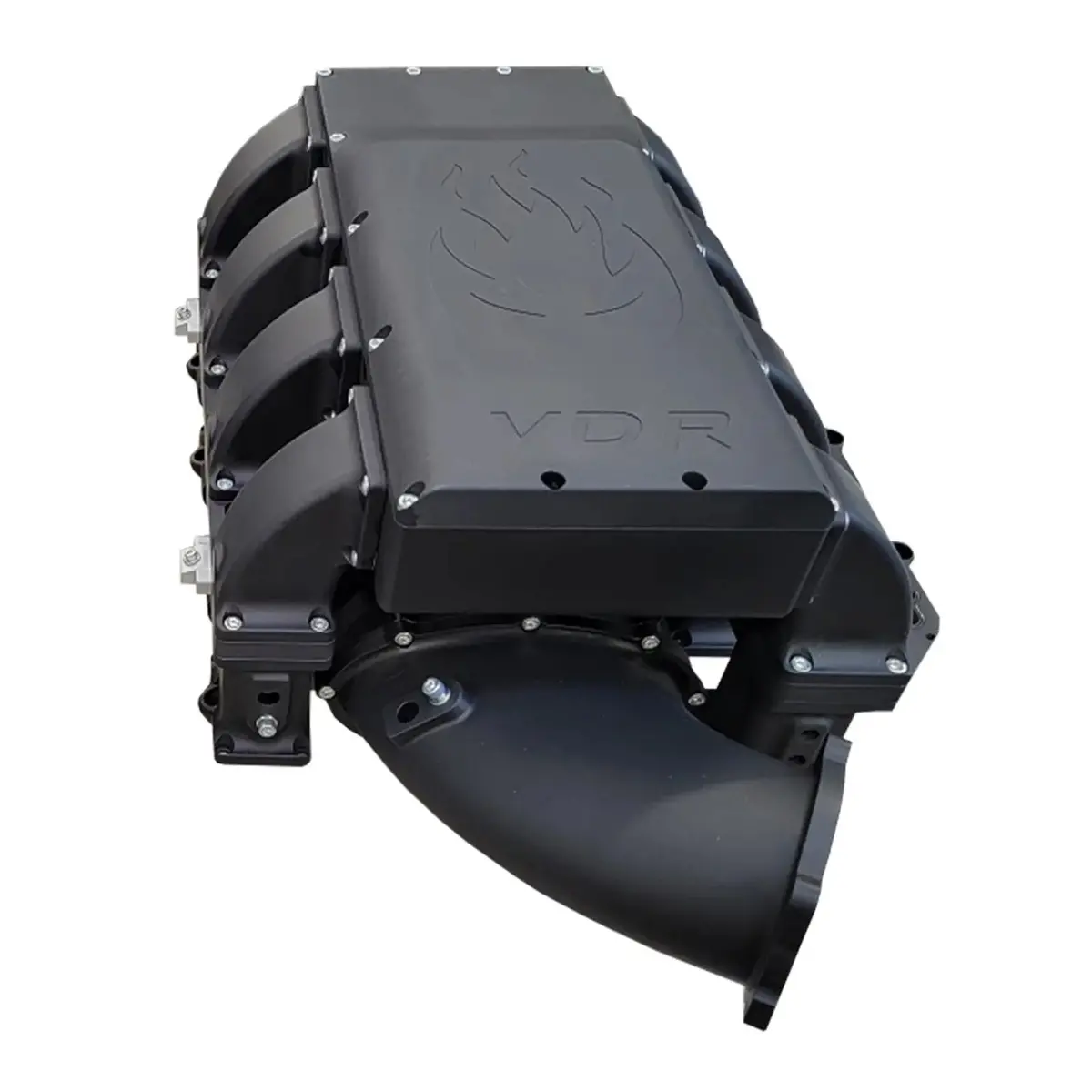 Demon Performance Billet Aluminum Air-To-Water Intake Manifold (Black) 1