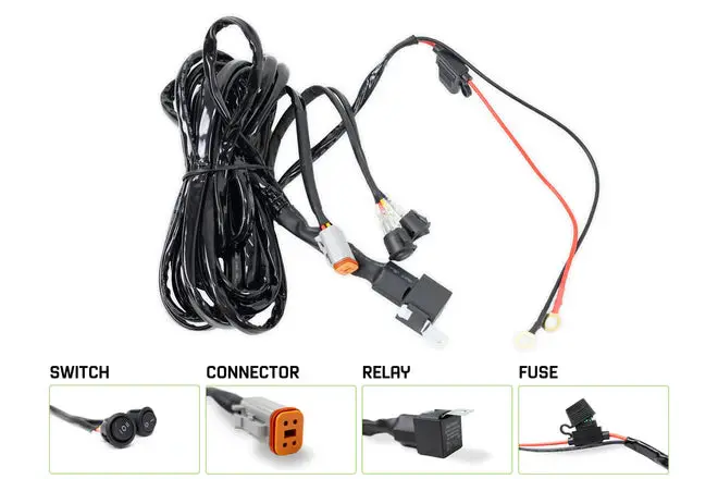 40 Amp Dt 4-Pin Halo Light Harness 1