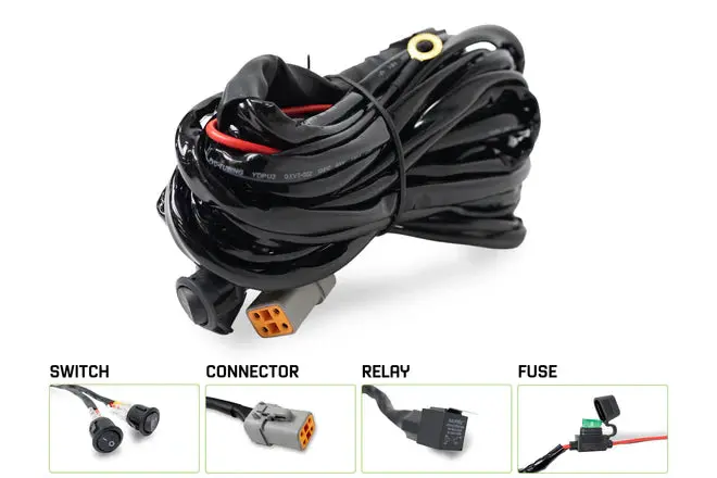 40 Amp Dtp 4-Pin Halo Light Harness 1