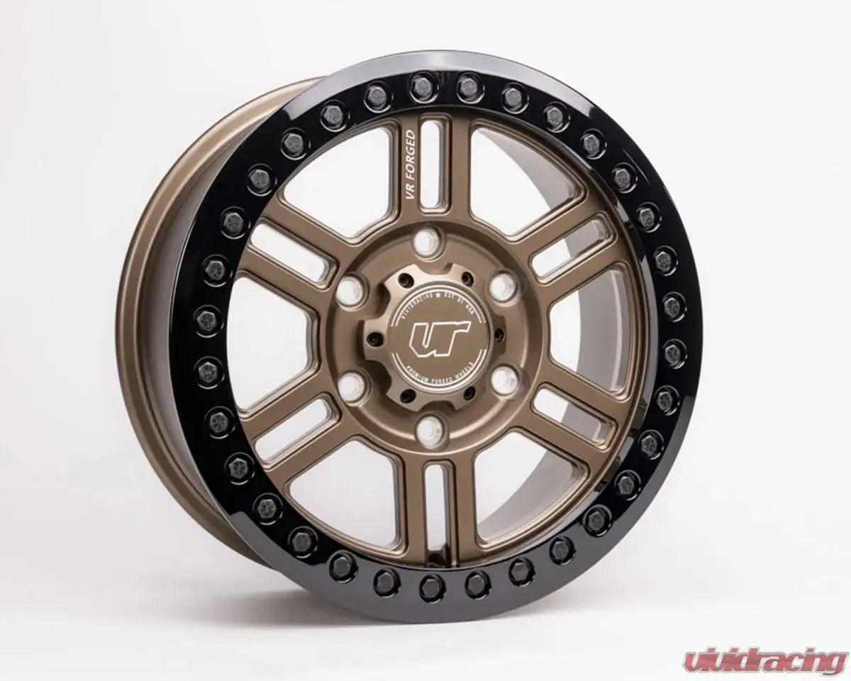 Vr Forged D16 Beadlock Utv Wheel Satin Bronze 15X6 +40Mm 6X139.7 1