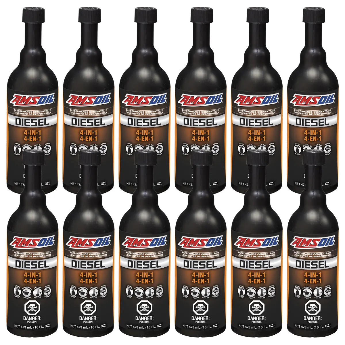 Amsoil Diesel 4-In-1 Fuel Additive Case Of 12 1