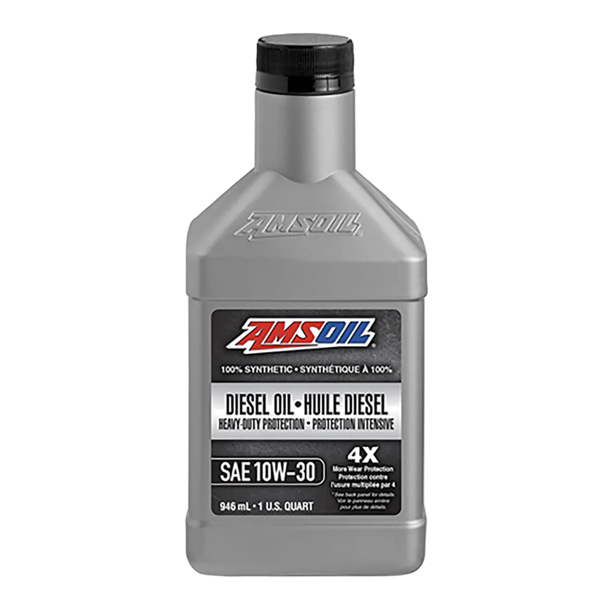 Amsoil 10W-30 Heavy-Duty 100% Synthetic Diesel Oil 946 Ml Bottle 1