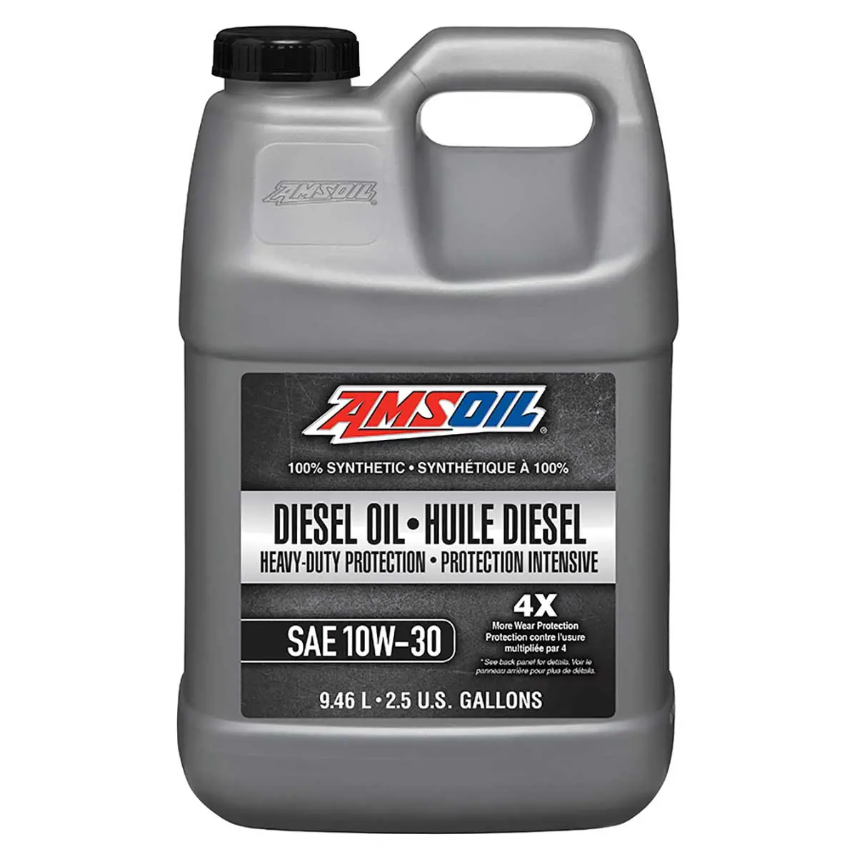 Amsoil 10W-30 Heavy-Duty 100% Synthetic Diesel Oil 9.46 Liter Jug 1