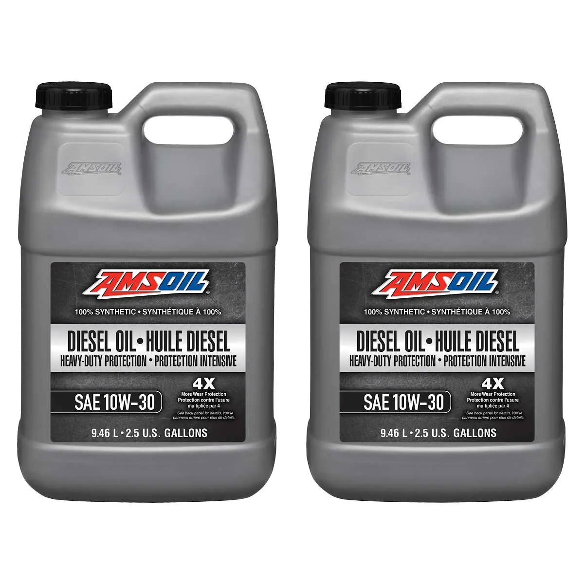 Amsoil 10W-30 Heavy-Duty 100% Synthetic Diesel Oil Case Of 2 1