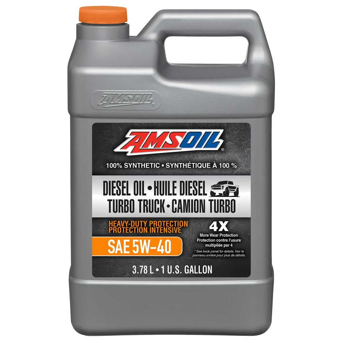 Amsoil 5W-40 Heavy-Duty 100% Synthetic Diesel Oil 3.78 Liter Jug 1