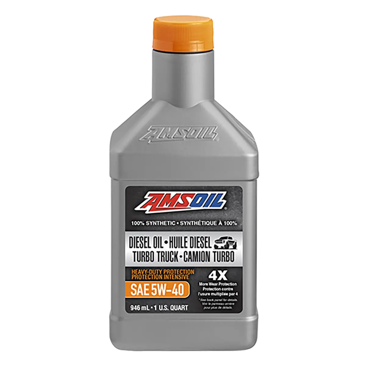 Amsoil 5W-40 Heavy-Duty 100% Synthetic Diesel Oil 946 Ml Bottle 1
