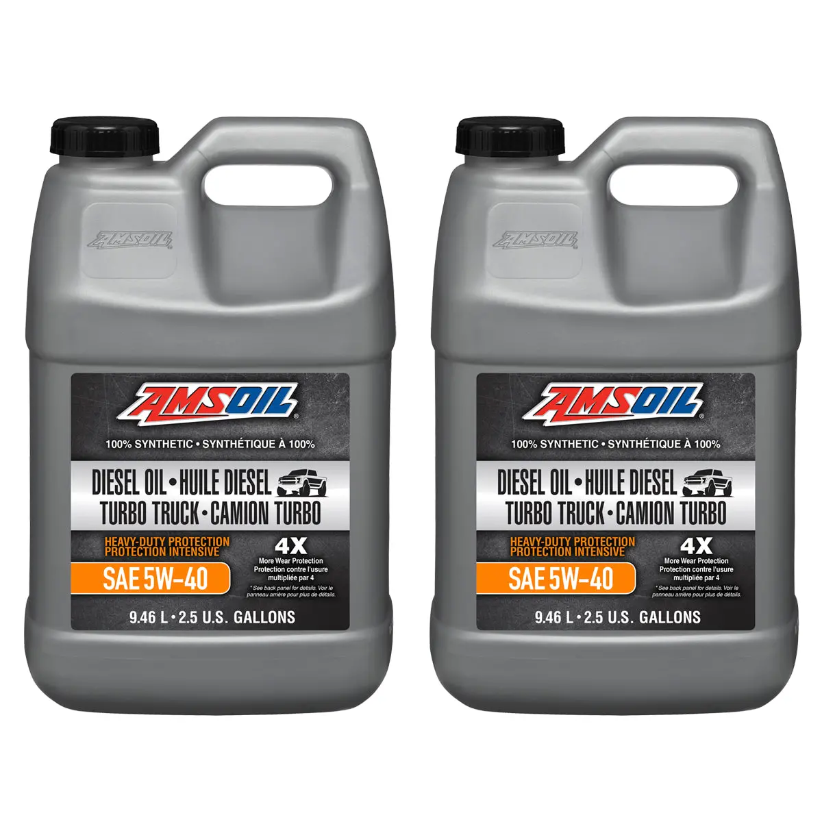 Amsoil 5W-40 Heavy-Duty 100% Synthetic Diesel Oil Case Of 2 1