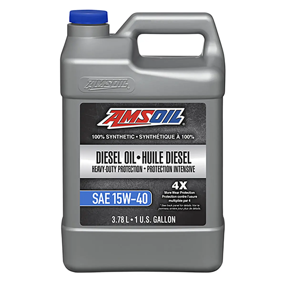 Amsoil 15W-40 Heavy-Duty 100% Synthetic Diesel Oil 3.78 Liter Jug 1