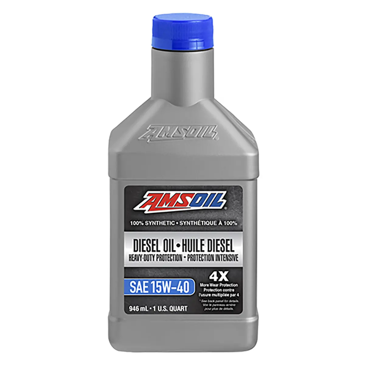 Amsoil 15W-40 Heavy-Duty 100% Synthetic Diesel Oil 946 Ml Bottle 1
