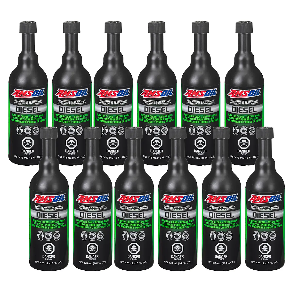 Amsoil Diesel Injector Clean + Cetane Boost Fuel Additive Case Of 12 1