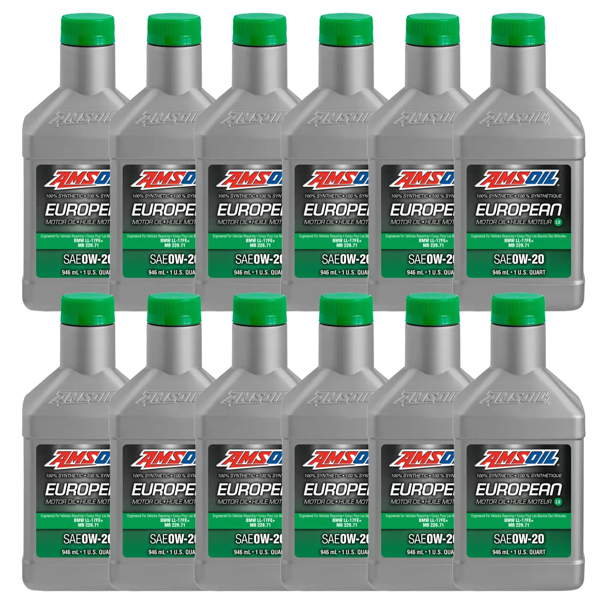 Amsoil 0W-20 Ls 100% Synthetic European Motor Oil Case Of 12 1