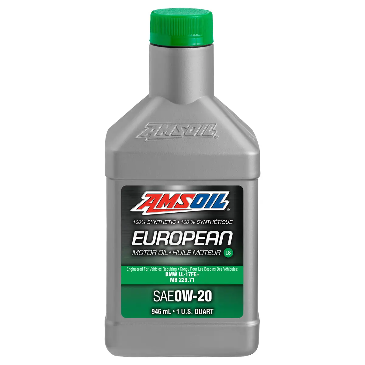 Amsoil 0W-20 Ls 100% Synthetic European Motor Oil 946 Ml Bottle 1