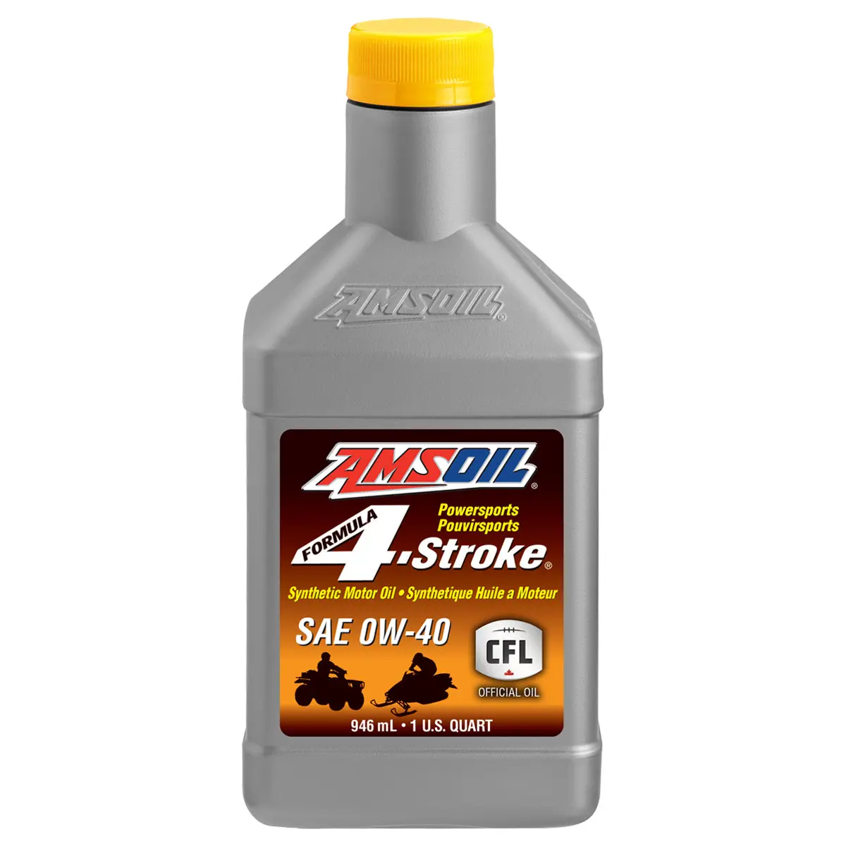 Amsoil Formula 4-Stroke Powersports 0W-40 Synthetic Motor Oil 946 Ml Bottle 1