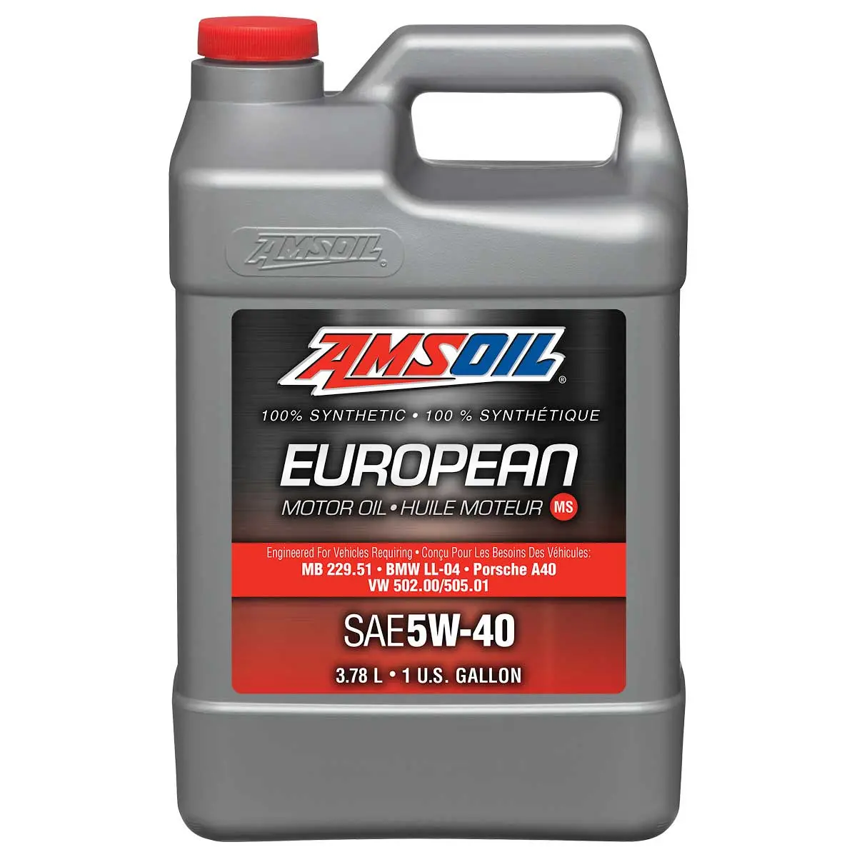 Amsoil 5W-40 Ms 100% Synthetic European Motor Oil 3.78 Liter Jug 1