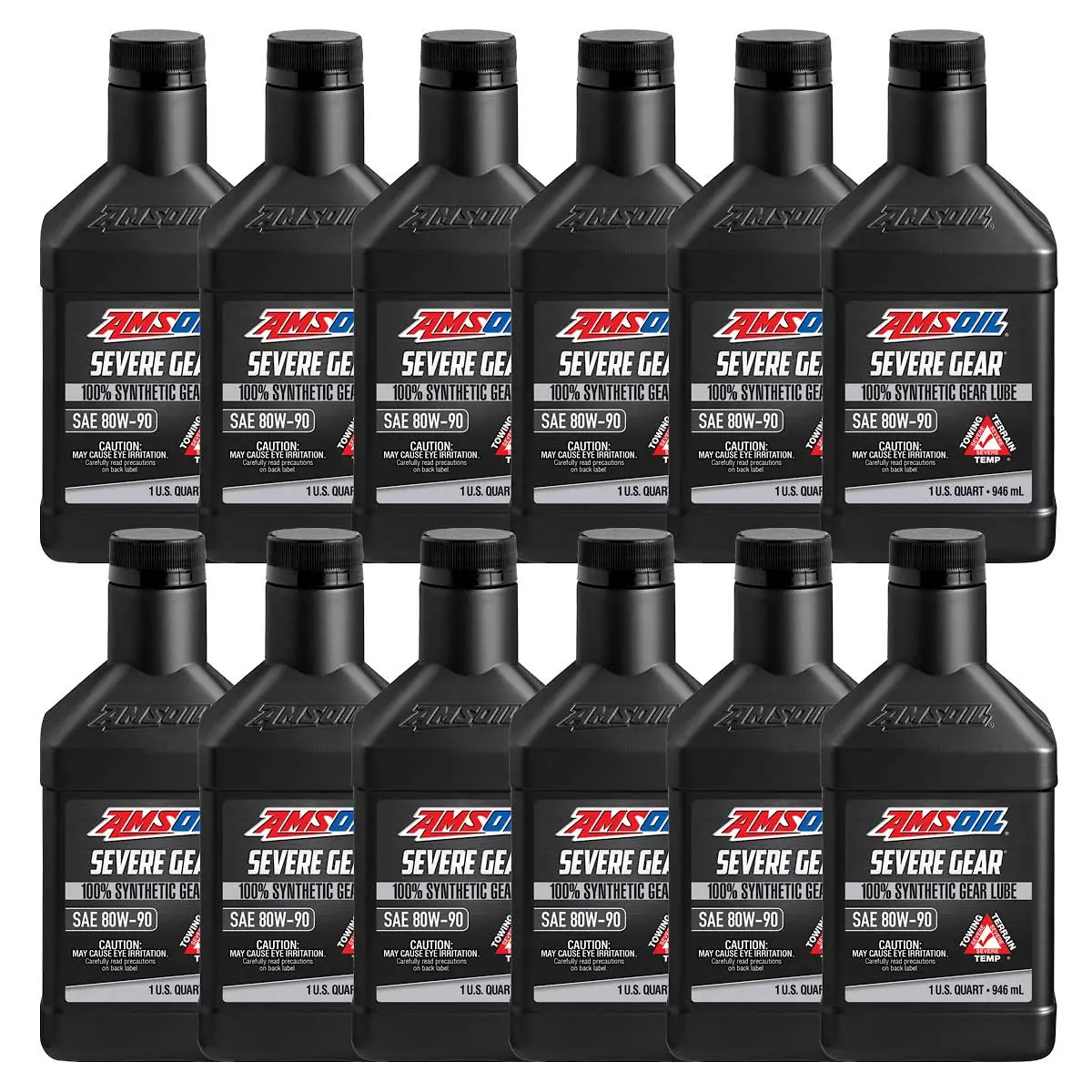 Amsoil Severe Gear 80W-90 100% Synthetic Gear Lube Case Of 12 1