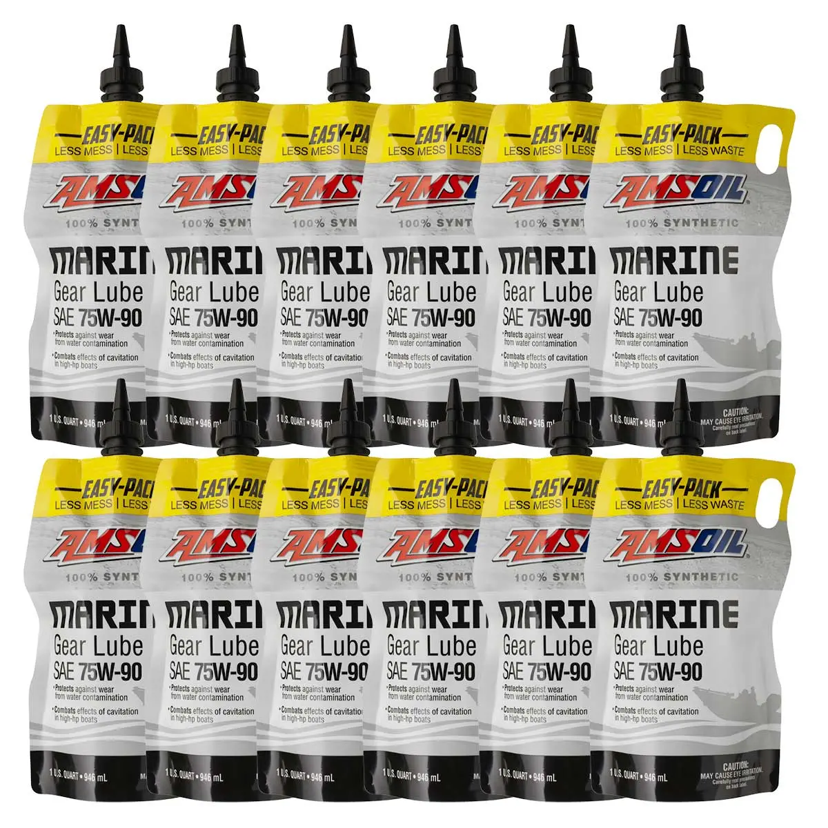 Amsoil 75W-90 100% Synthetic Marine Gear Lube Case Of 12 1