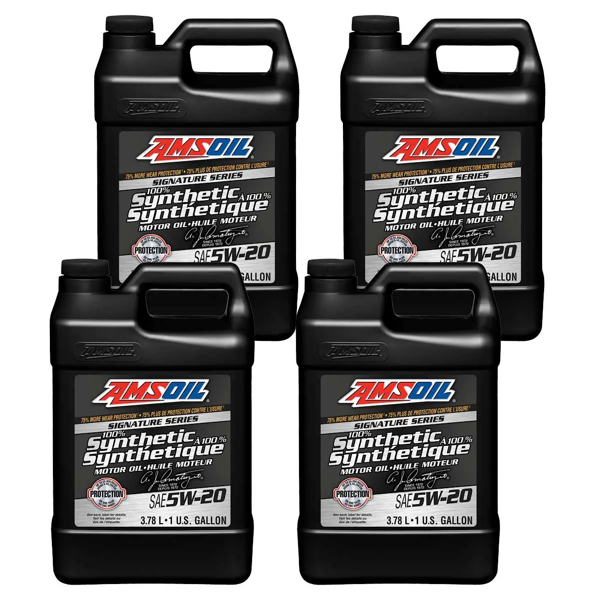 Amsoil Signature Series 5W-20 100% Synthetic Motor Oil Case Of 4 1