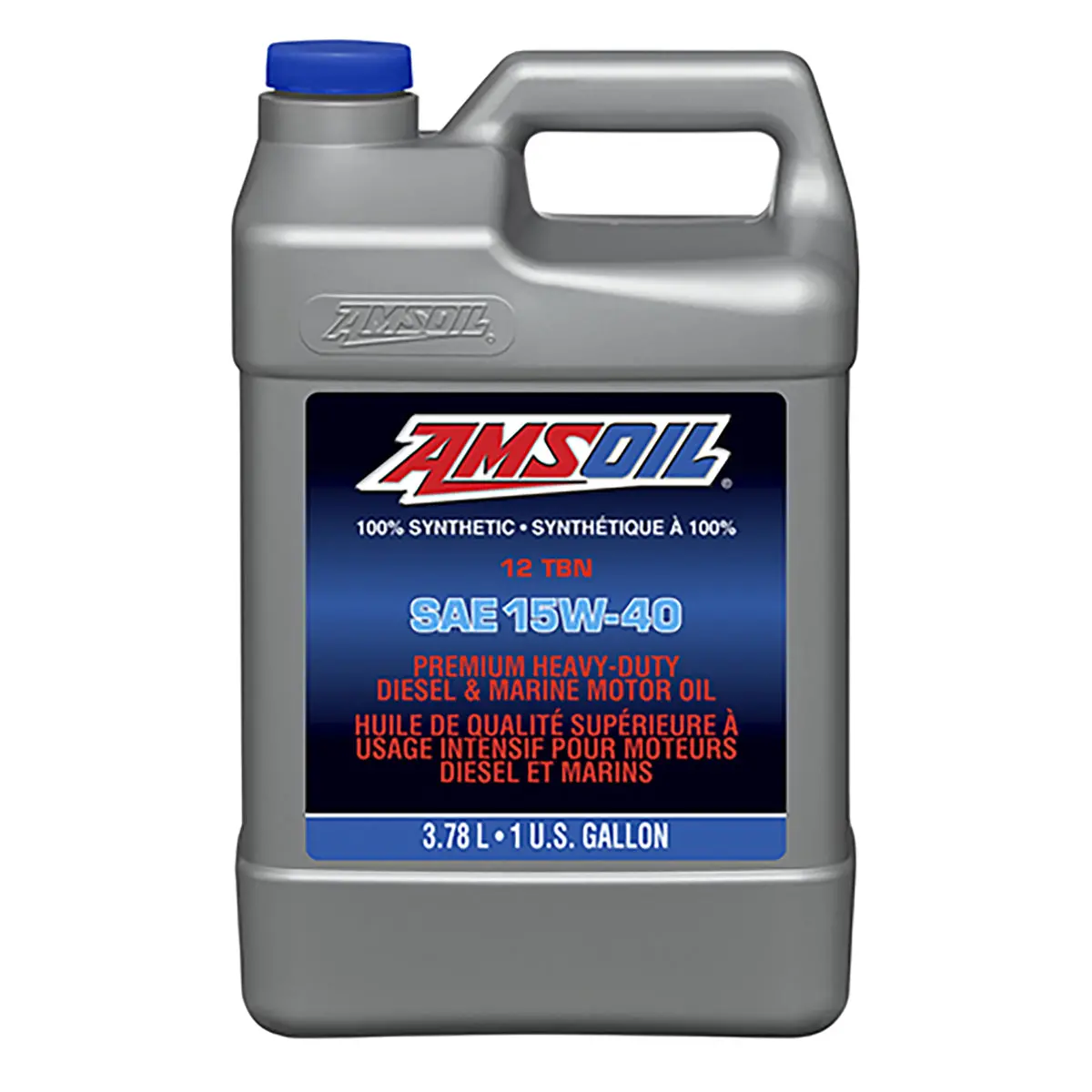 Amsoil 15W-40 Heavy-Duty Diesel And Marine Oil 3.78 Liter Jug 1