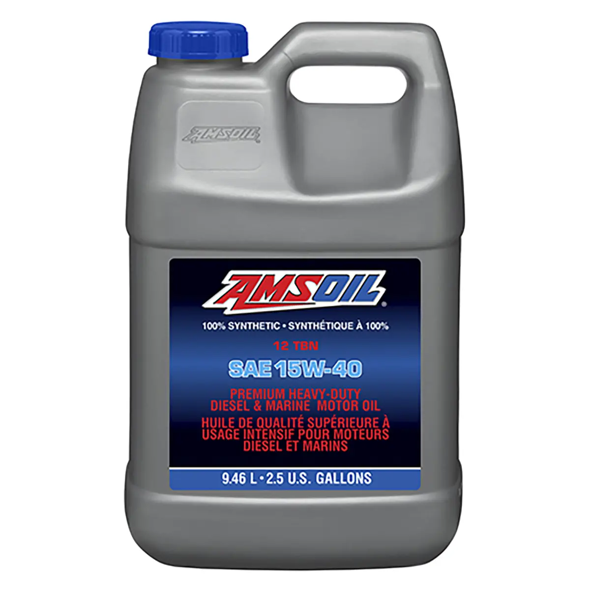 Amsoil 15W-40 Heavy-Duty Diesel And Marine Oil 9.46 Liter Jug 1