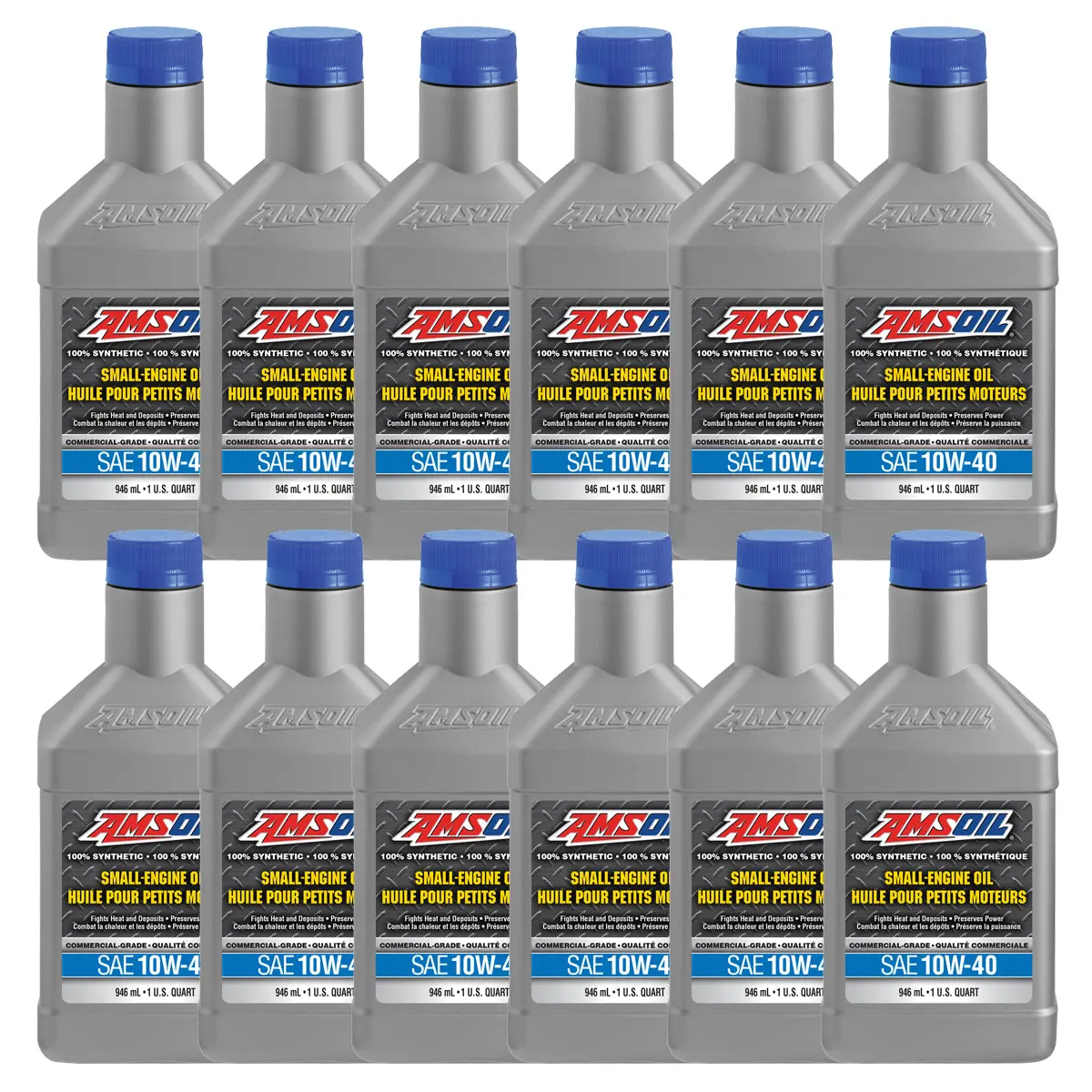 Amsoil 10W-40 100% Synthetic Small-Engine Oil Case Of 12 1