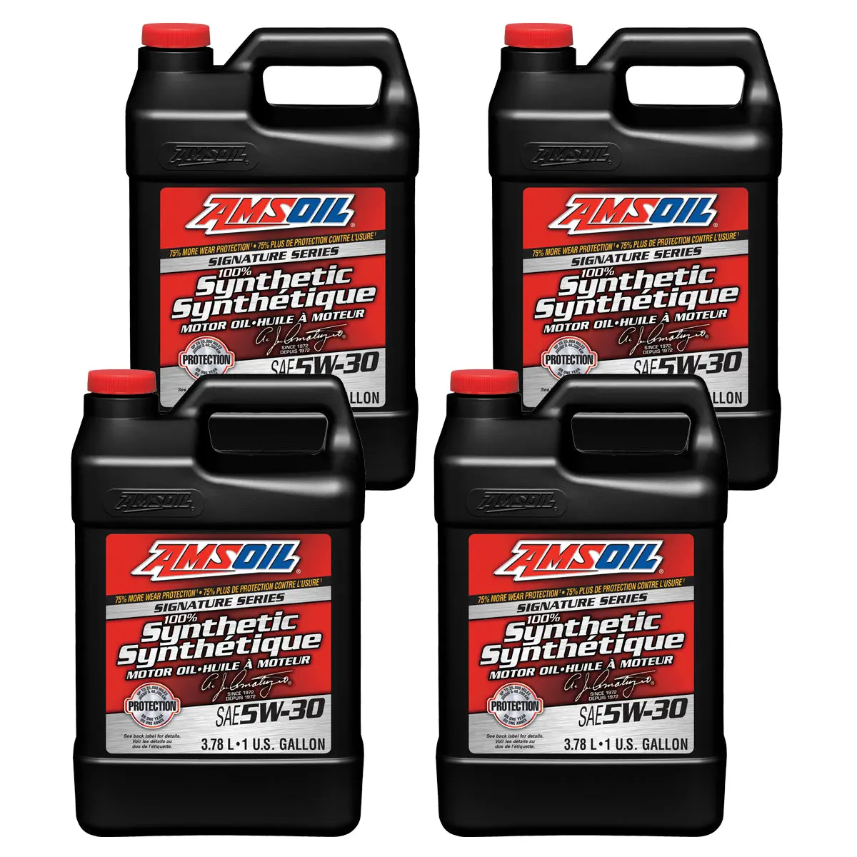 Amsoil Signature Series 5W-30 100% Synthetic Motor Oil Case Of 4 1