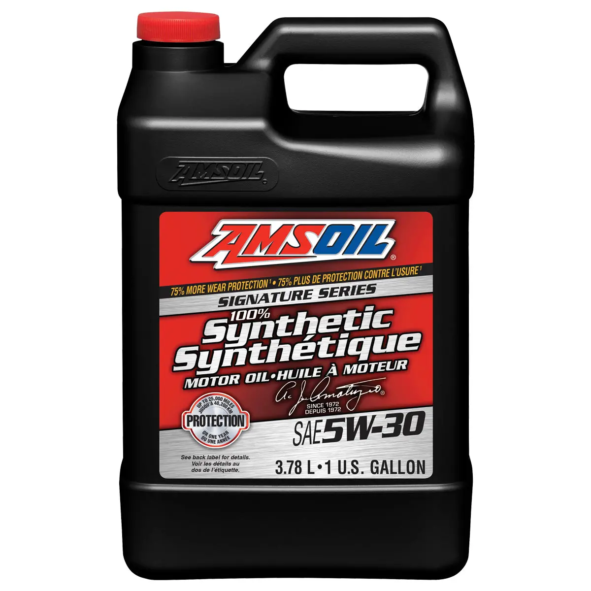 Amsoil Signature Series 5W-30 100% Synthetic Motor Oil 3.78 Liter Jug 1