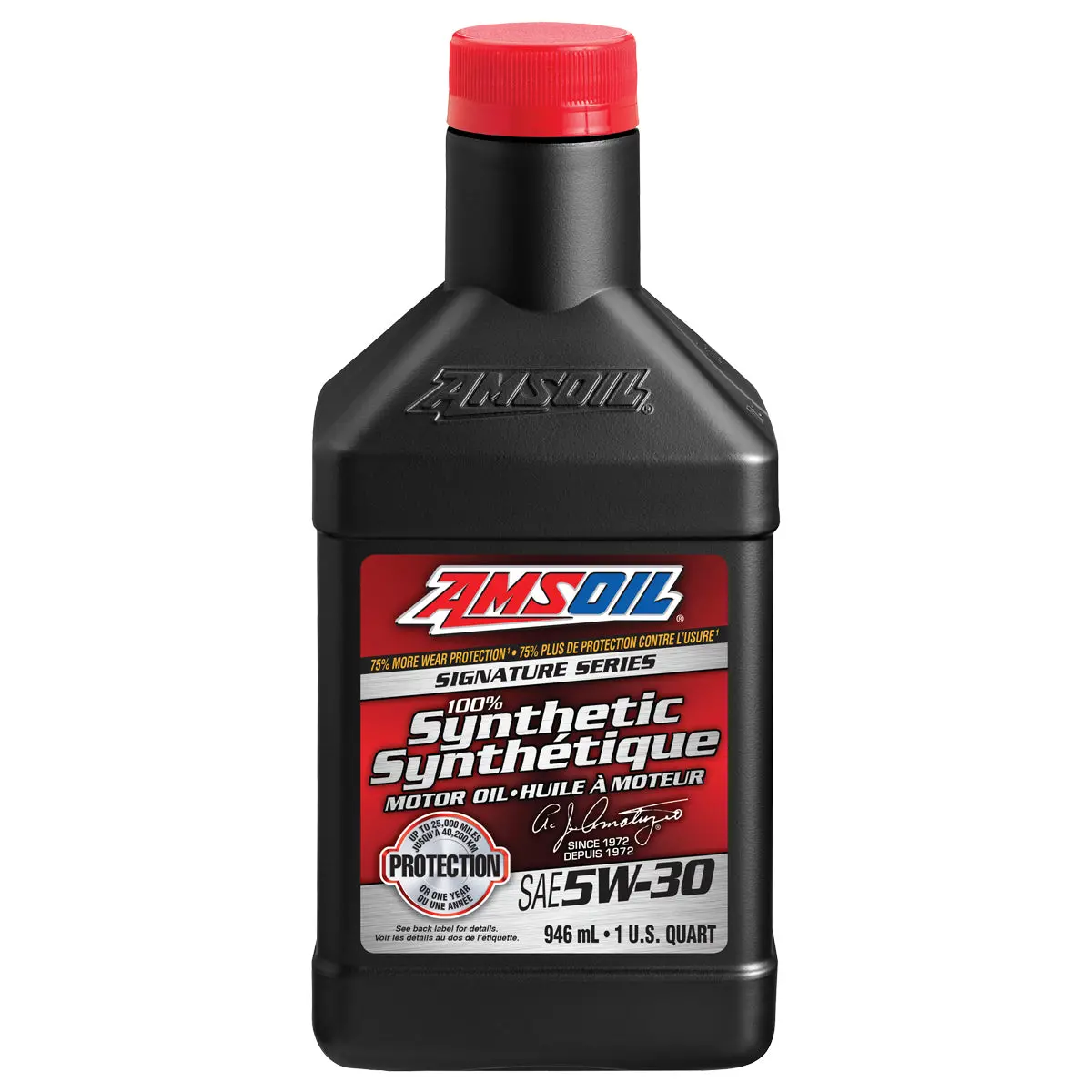 Amsoil Signature Series 5W-30 100% Synthetic Motor Oil 946 Ml Bottle 1