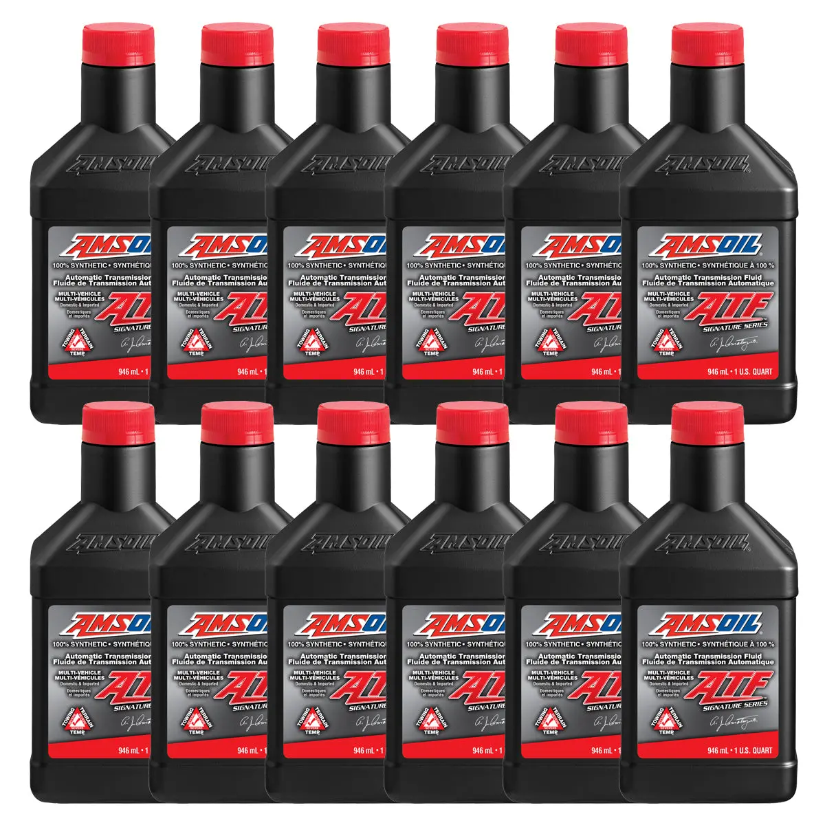 Amsoil Signature Series Multi-Vehicle 100% Synthetic Automatic Transmission Fluid Case Of 12 1
