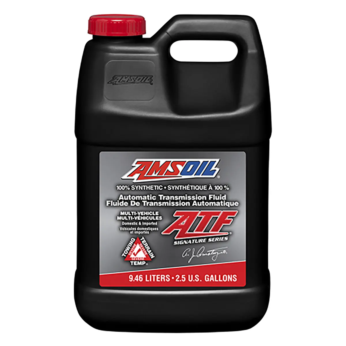 Amsoil Signature Series Multi-Vehicle 100% Synthetic Automatic Transmission Fluid 9.46 Liter Jug 1