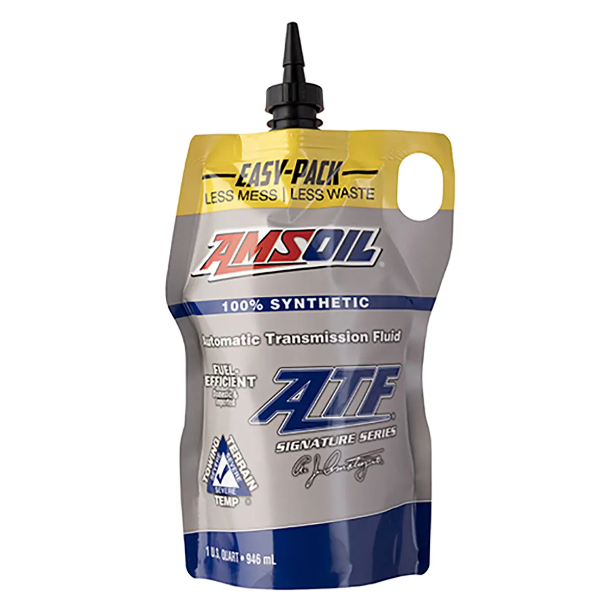 Amsoil Signature Series Fuel-Efficient 100% Synthetic Automatic Transmission Fluid 946 Ml Easy-Pack 1