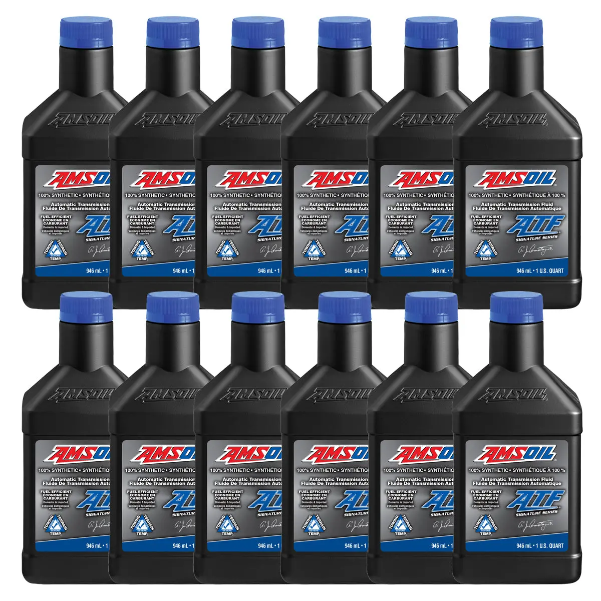 Amsoil Signature Series Fuel-Efficient 100% Synthetic Automatic Transmission Fluid Case Of 12 1