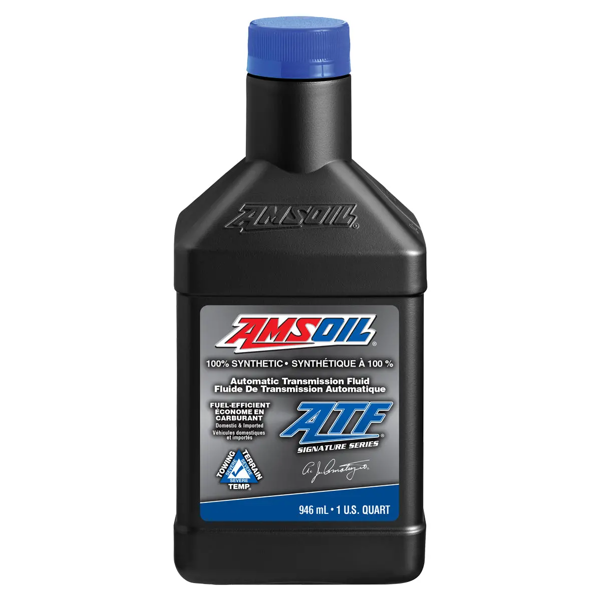 Amsoil Signature Series Fuel-Efficient 100% Synthetic Automatic Transmission Fluid 946 Ml Bottle 1