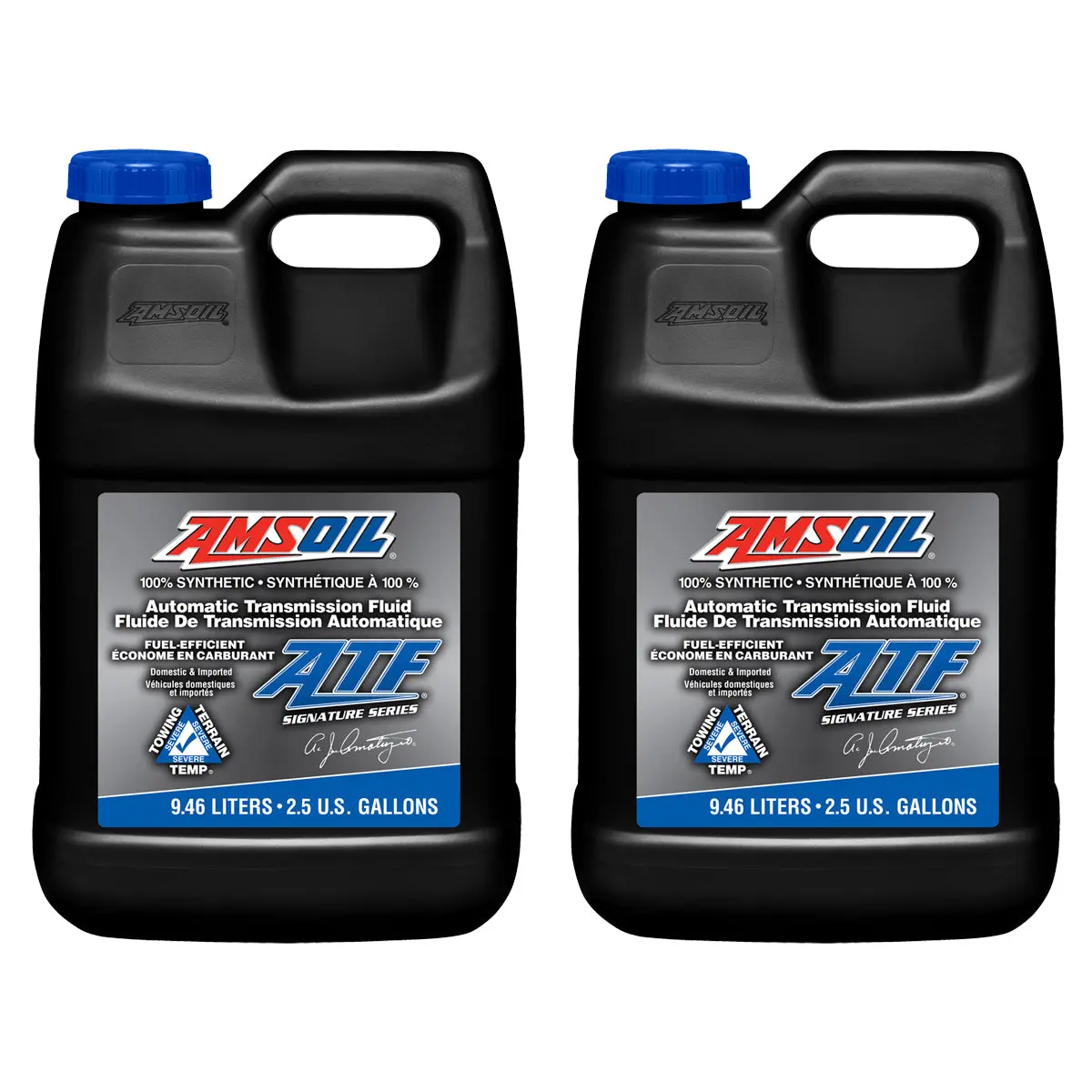 Amsoil Signature Series Fuel-Efficient 100% Synthetic Automatic Transmission Fluid Case Of 2 1