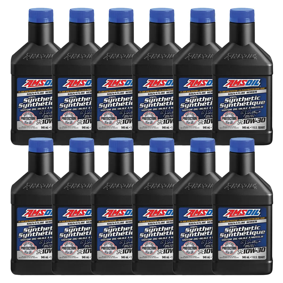 Amsoil Signature Series 10W-30 100% Synthetic Motor Oil Case Of 12 1