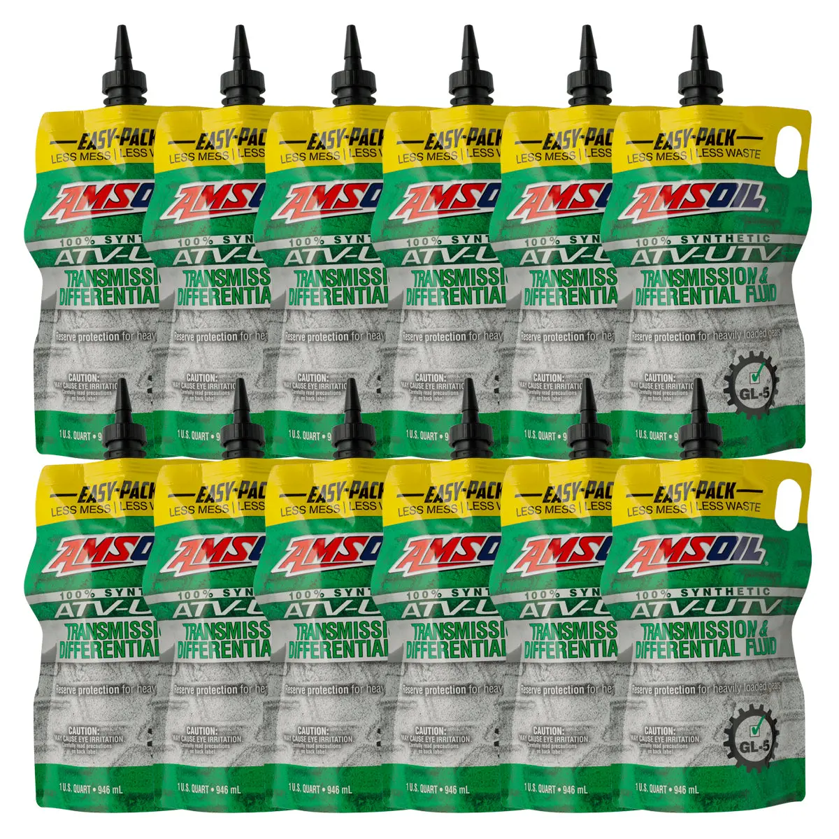 Amsoil 100% Synthetic Atv/Utv Transmission & Differential Fluid Case Of 12 1