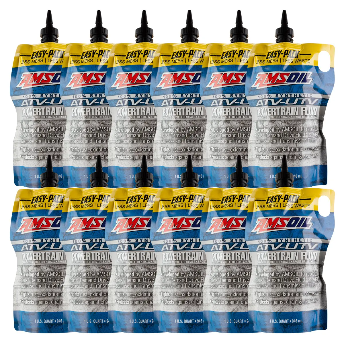 Amsoil 100% Synthetic Atv/Utv Powertrain Fluid Case Of 12 1