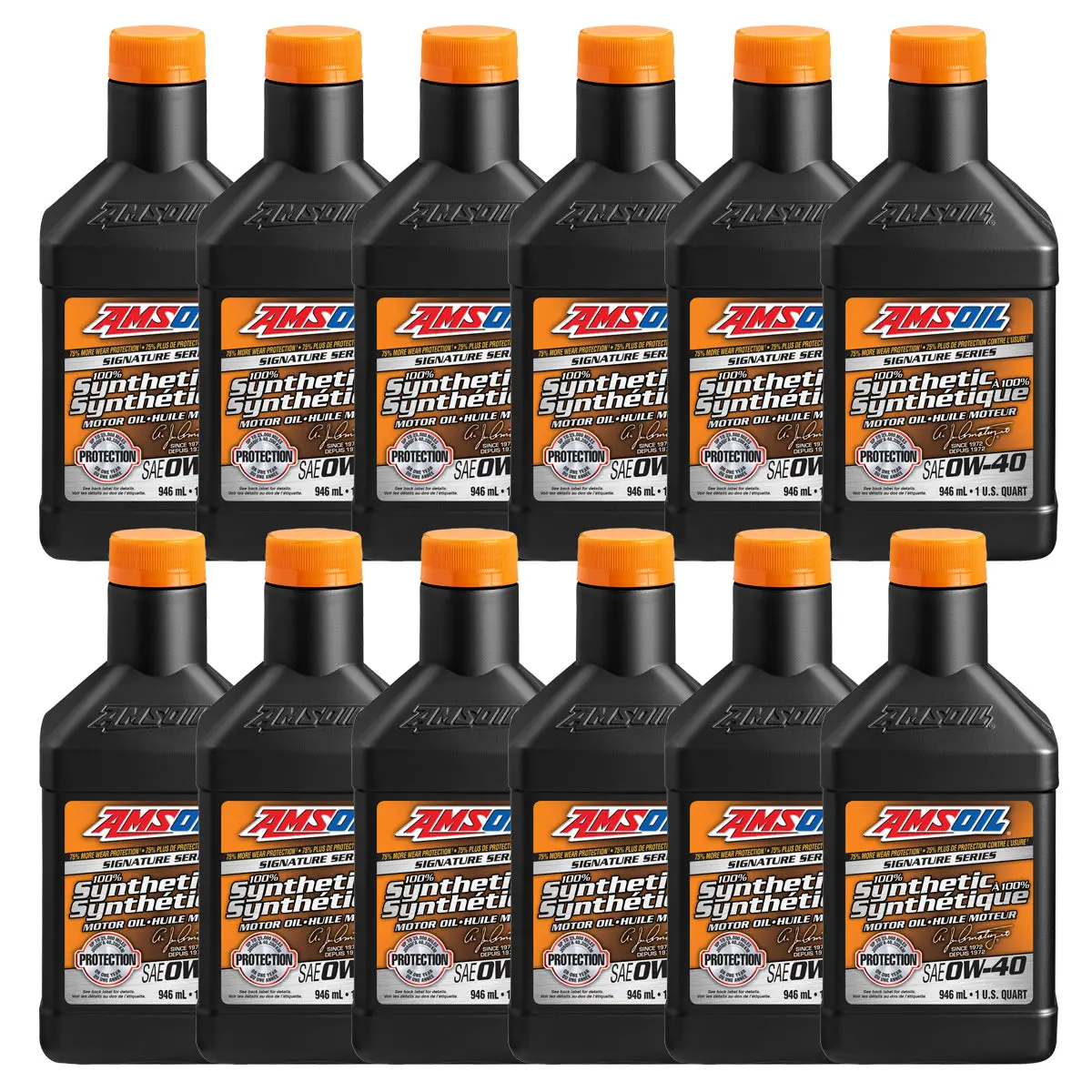 Amsoil Signature Series 0W-40 100% Synthetic Motor Oil Case Of 12 1