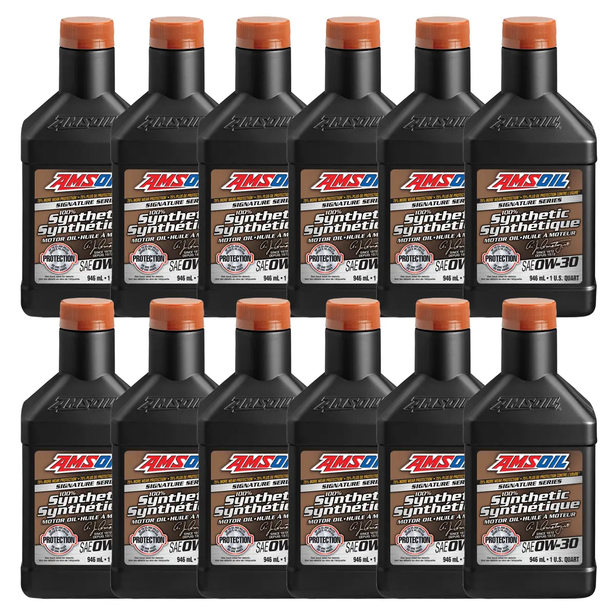 Amsoil Signature Series 0W-30 100% Synthetic Motor Oil Case Of 12 1