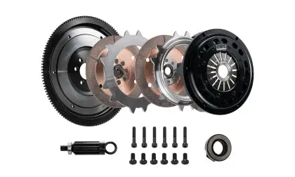 Dkm Clutch 09-10 Bmw 135I Segmented Ceramic Twin Disc Clutch Kit W/Flywheel (850 Ft/Lbs Torque) 1