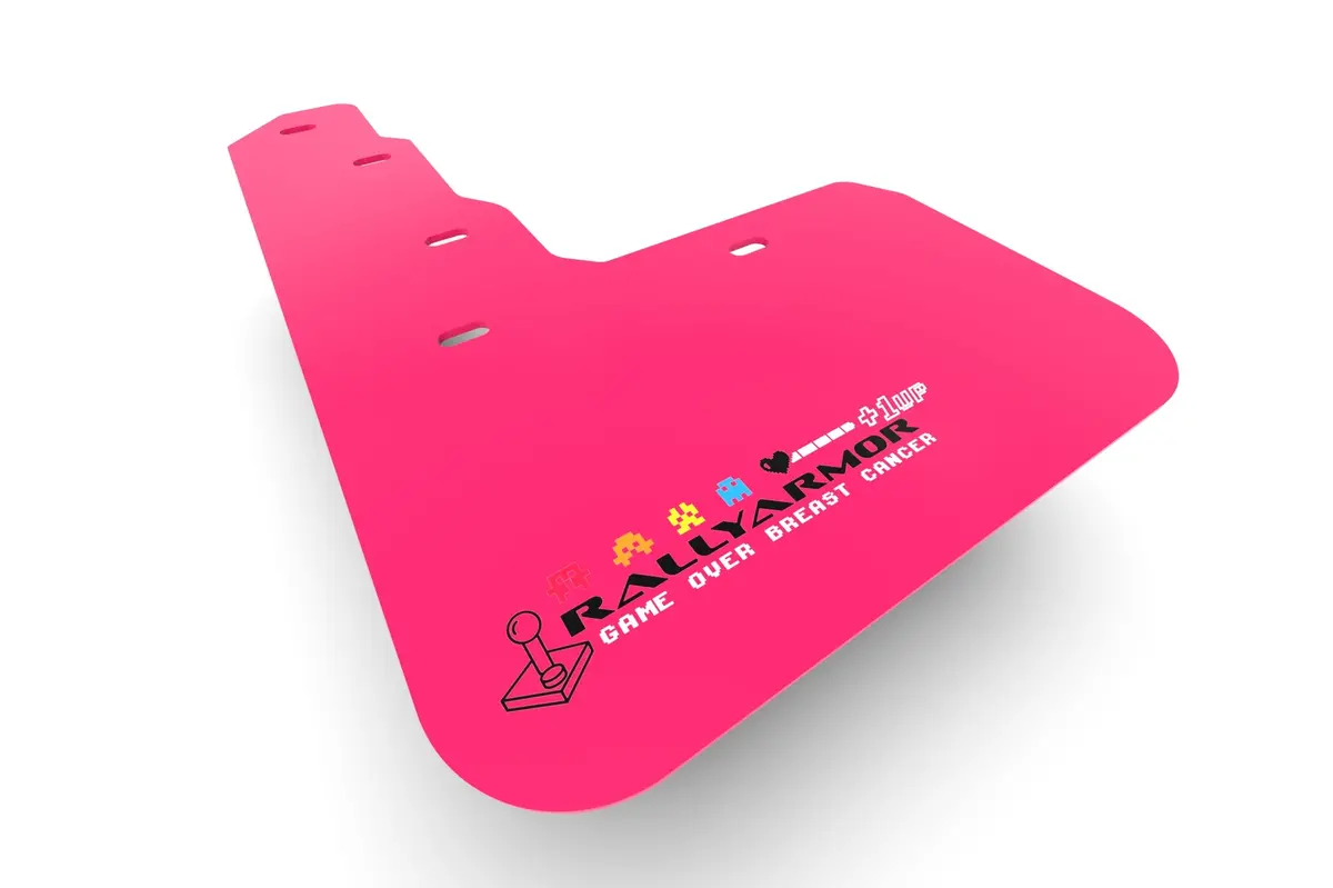 Rally Armor 22-25 Hyundai Santa Cruz Pink Mud Flap Bce Logo 1