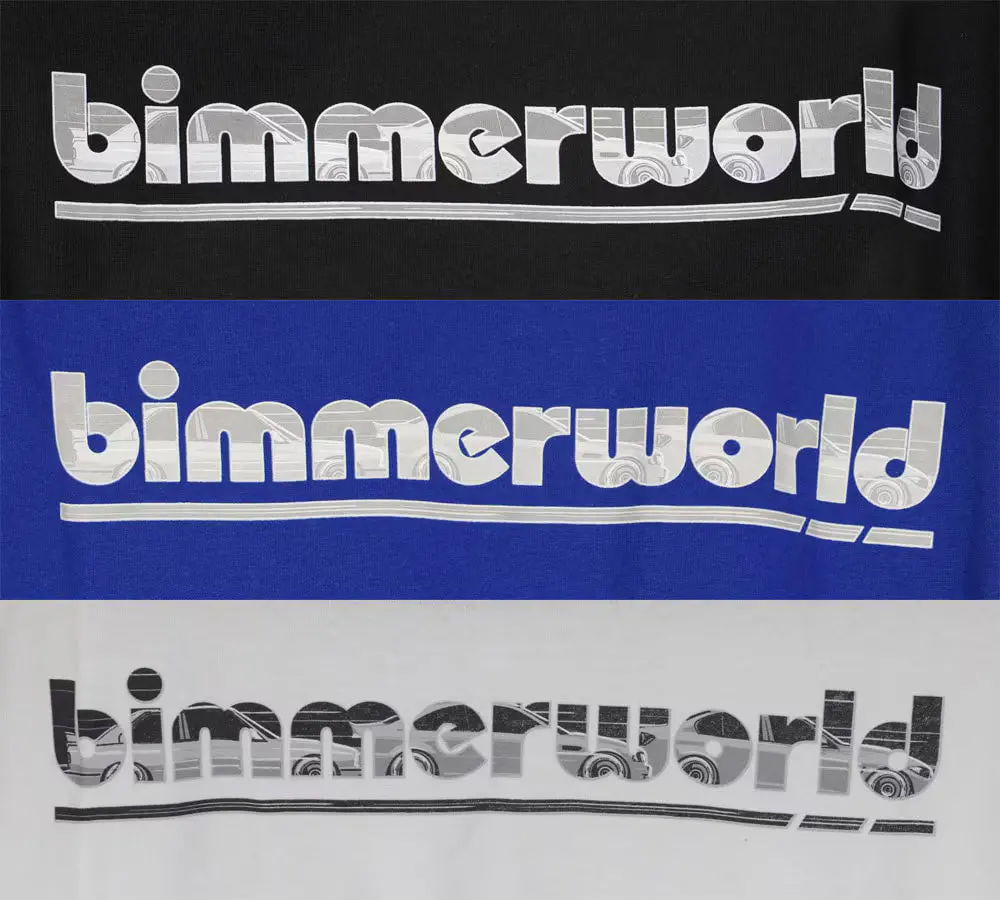 Bavarian Camo Bimmerworld Logo T-Shirt  - Blue - Ladies Large 1