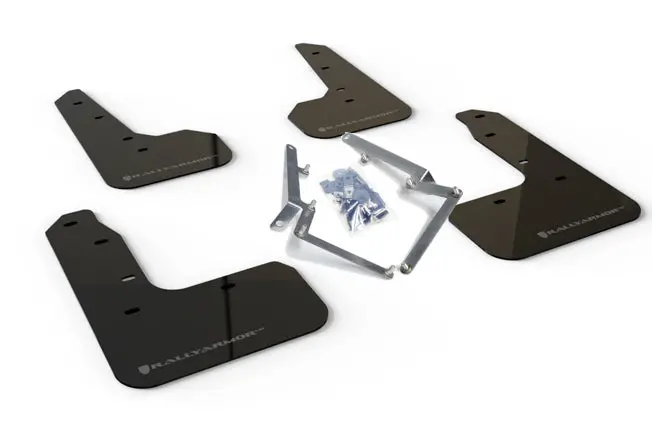Rally Armor 17-21 Honda Civic Sport/Sport Touring Black Ur Mud Flap W/Dark Grey Logo 1