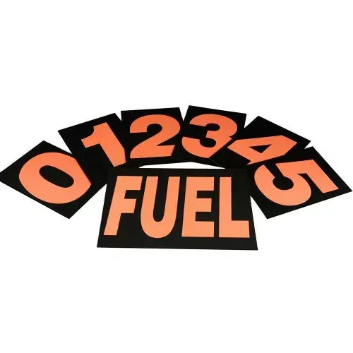 Standard Pit Board Numbers - Orange 36Pcs 1
