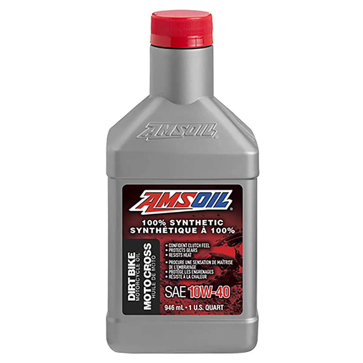Amsoil 10W-40 100% Synthetic Dirt Bike Oil 946 Ml Bottle 1