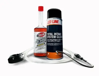 Red Line Complete Fuel System Service Kit - Intake Cleaner/Tank Add/S-Hook App W/Hose (Aerosol) (Comes In Case Of 4 Units) 1
