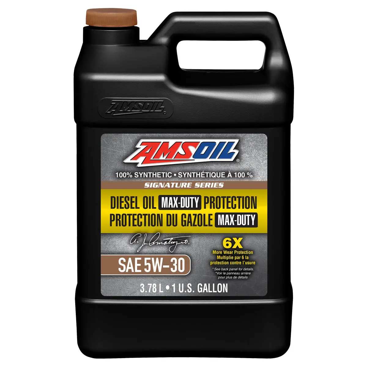 Amsoil Signature Series 5W-30 100% Synthetic Max-Duty Diesel Oil 3.78 Liter Jug 1