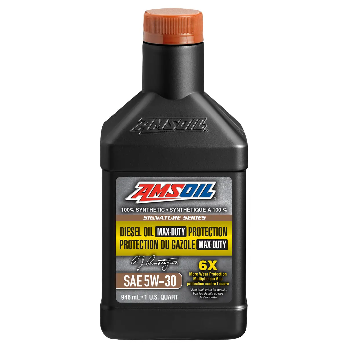 Amsoil Signature Series 5W-30 100% Synthetic Max-Duty Diesel Oil 946 Ml Bottle 1