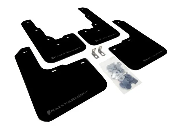 Rally Armor 13-16 Dodge Dart Black Ur Mud Flap W/ Grey Logo 1