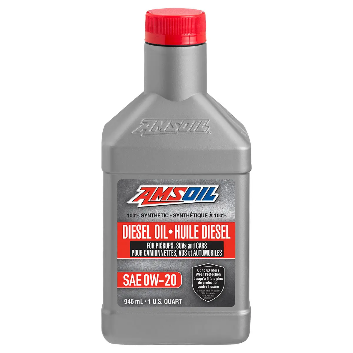 Amsoil 0W-20 100% Synthetic Diesel Oil 946 Ml Bottle 1