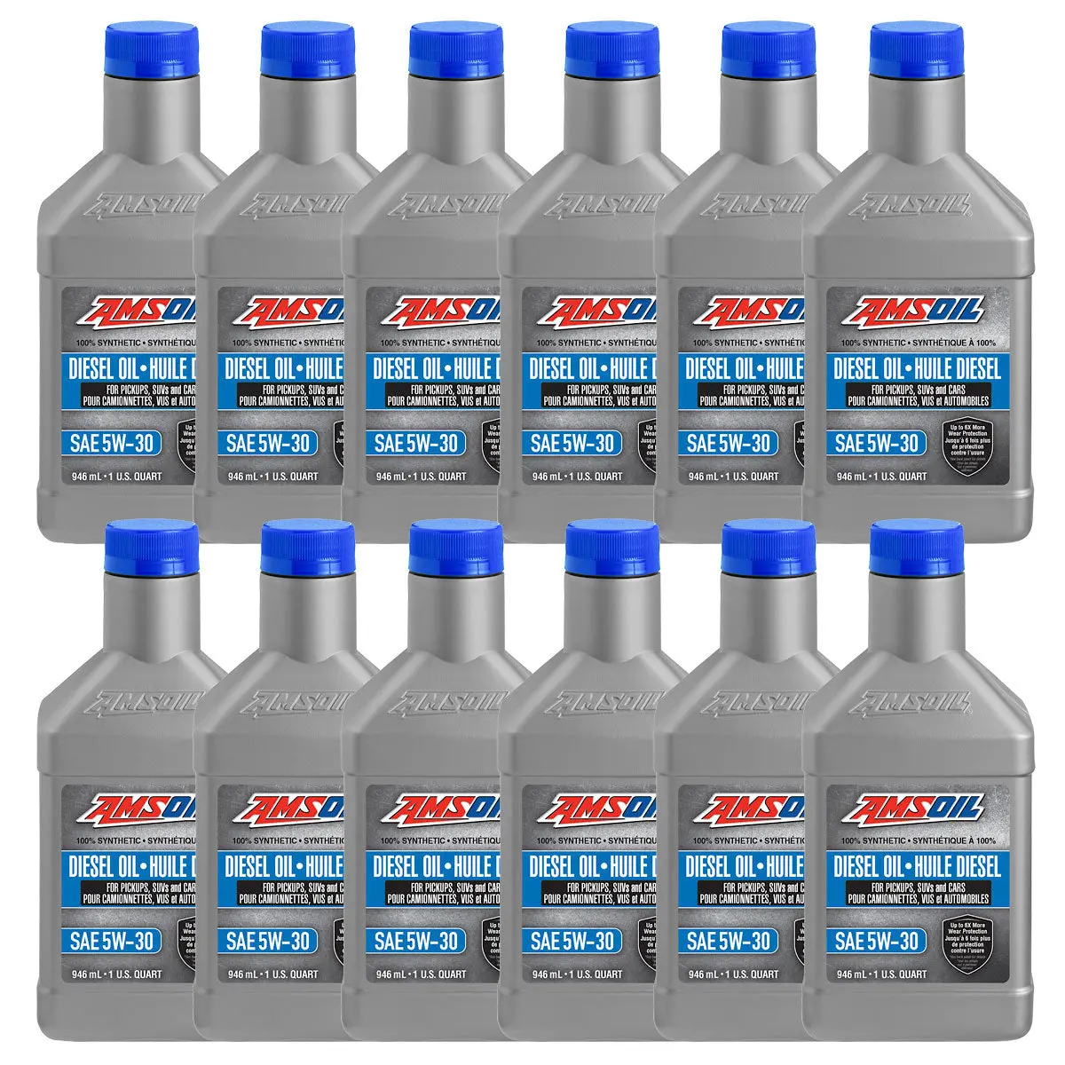 Amsoil 5W-30 100% Synthetic Diesel Oil Case Of 12 1